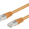 Patch Cord Ethernet SF/UTP Cat5e 0.5m Portocaliu