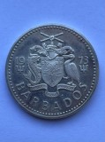 Moneda Argint Barbados 10 Dolari 1973