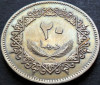 Moneda exotica 20 DIRHAMS - LIBIA, anul 1975 * cod 3713 = excelenta, Europa