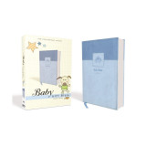 NIV Baby Gift Bible, Holy Bible, Leathersoft, Blue, Red Letter Edition, Comfort Print: Keepsake Edition