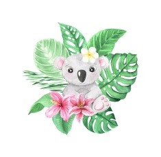 Sticker decorativ Koala, Multicolor, 54 cm, 3653ST foto