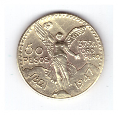 Jeton copie dupa moneda 50 pesos 1947 Mexic foto