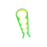 Cumpara ieftin Desfacator universal pentru borcane si sticle, din plastic, verde , 4 dimensiuni, prindere anti-alunecare, esential in orice bucatarie