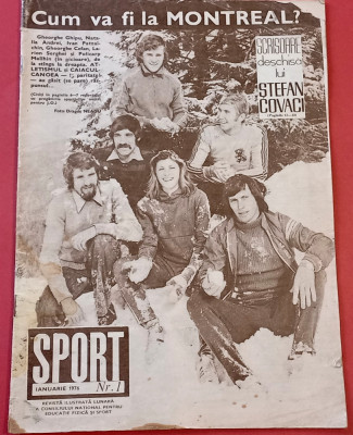 Revista SPORT nr.1/ianuarie 1976 foto