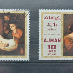 TS22 - Timbre serie Ajman State - 1964 Pictura