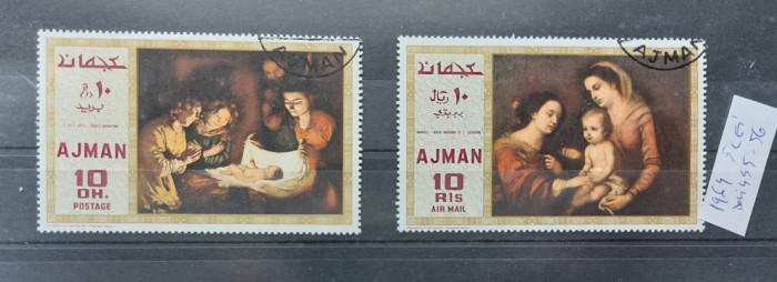 TS22 - Timbre serie Ajman State - 1964 Pictura