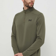 Under Armour bluza barbati, culoarea verde, neted