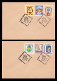 1960 Romania - 2 FDC Teatrul de papusi, LP 502 NELISTAT