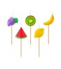 Set 5 lumanari tort, model Fructe, Godan