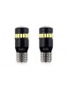 Set 2 bec led auto W5W Canbus T10 cu 18Smd cu lupa 12/24v Alb, Amio