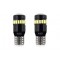 Set 2 bec led auto W5W Canbus T10 cu 18Smd cu lupa 12/24v Alb