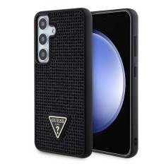Husa originala Guess Samsung Galaxy S24 Plus Rhinestone Triangle, negru, GUHCS24MHDGPPK foto