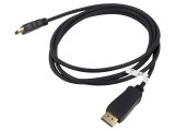 Cablu DisplayPort 1.2 la HDMI 1.4, 2m