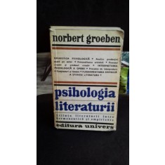 PSIHOLOGIA LITERATURII - NORBERT GROEBEN