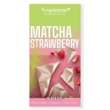 Ciocolata alba cu matcha si capsuni bio 60g Benjamissimo