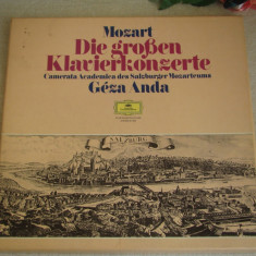 MOZART - Concerte pentru Pian - Cutie cu 3 Viniluri Perfecte Deutsche Grammophon