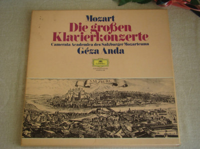 MOZART - Concerte pentru Pian - Cutie cu 3 Viniluri Perfecte Deutsche Grammophon foto