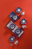 Set de cafea Kutahya Porselen, ZG12KT42011004, 12 piese, portelan