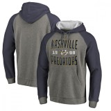 Nashville Predators hanorac de bărbați cu glugă grey Timeless Collection Antique Stack Tri-Blend Raglan - S
