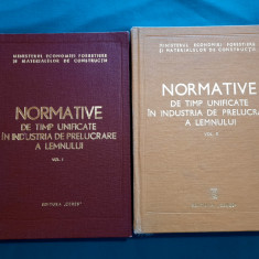 NORMATIVE DE TIMP UNIFICATE ÎN INDUSTRIA DE PRELUCRARE A LEMNULUI/ 2 VOL/ 1974