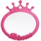Oglindă de Perete, Model Princess, Culoare Roz, Dimensiuni 25x25 cm, Cadru Plastic