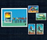 Lesotho 1988 - Jocurile Olimpice Seoul, sport, serie si colita neuzata