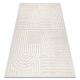 Covor SANTO SISAL 0989 geometric alb, 180x270 cm
