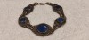 BRATARA 1900 cu LAPIS LAZULI unica AFGHANA TRIBALA manopera EXCEPTIONALA vintage SUPERBA de efect