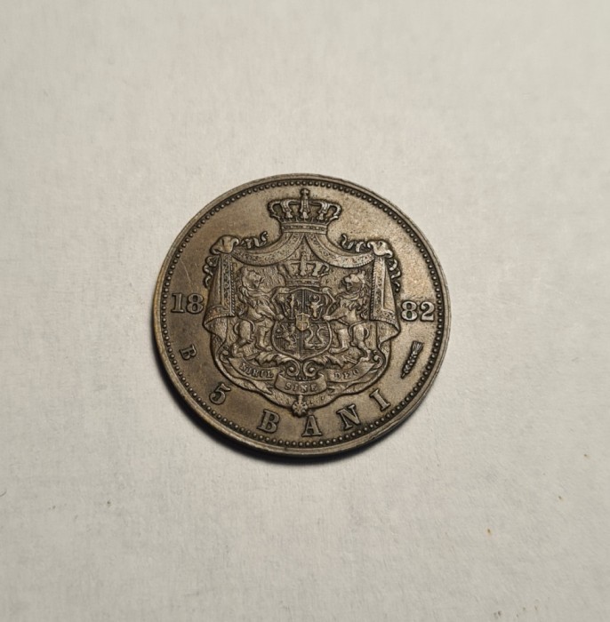 5 bani 1882 Piesa Frumoasa de Colectie