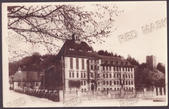 3570 - BRASOV, High School, Romania - old postcard, real Photo - used - 1913
