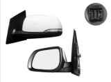 Oglinda exterioara Kia Picanto (Ta), 06.2011-, Stanga, reglare electrica; grunduit; incalzita; geam convex; cromat; 6 pini; cu semnalizare