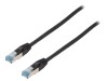 Patch Cord FTP Cat6a Negru 30m, Logilink