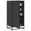VidaXL Suport pentru pantofi negru 48x38x97,5 cm Lemn prelucrat