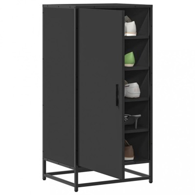 vidaXL Suport pentru pantofi negru 48x38x97,5 cm Lemn prelucrat foto