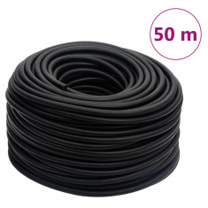 vidaXL Furtun de aer hibrid, negru, 0,6", 50 m, cauciuc și PVC