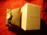 Ceas de mana- Dama -de LUX - Esprit ,bratara inox argintie ,bratara ,cutie orig, Quartz