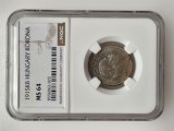 Ungaria - 1 Korona 1915 - MS 64 - Argint