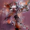 Reveria petalelor &icirc;n amurgul kafkian maestrul KLOSKA, Natura statica, Acrilic, Abstract