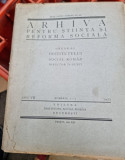 Arhiva pentru stiinta si reforma sociala numerele 1-2/1927- D. Gusti