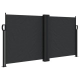 Cumpara ieftin Copertina laterala retractabila, negru, 120x1200 cm