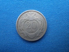 20 HELLER 1908 AUSTRIA