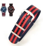 Cumpara ieftin Curea Universală Nylon &ndash; 22 mm &ndash; Army Blue &ndash; Compatibilă OMEGA, Rolex, Tudor,