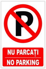 indicator nu parcati no parking foto