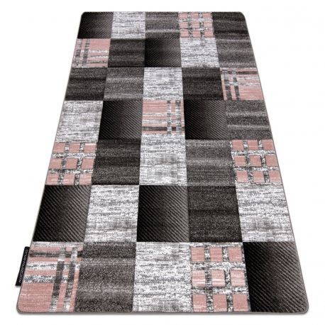Covor ALTER Siena pătrate leasă gri, 180x270 cm