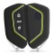 Husa Cheie Auto pentru VW / Skoda / Seat - 3 Butoane, kwmobile, Silicon, Negru, 54313.04
