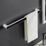 Suport pentru Prosoape, Montaj prin Lipire, Autoadeziv, Alb/Albastru Inchis, 46.5 cm