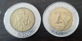 Lot 2 monede comemorative San Marino - 500 Lire 1988 si 1996