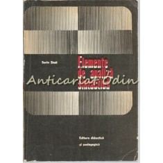 Elemente De Analiza Sintactica - Sorin Stati