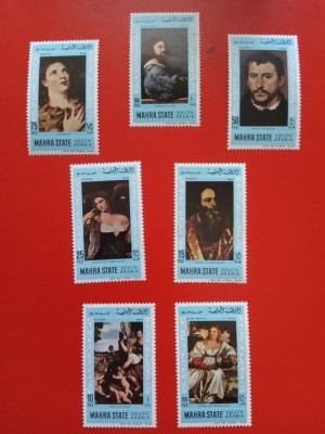 MAHRA, PICTURI - SERIE COMPLETĂ MNH foto