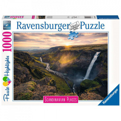 PUZZLE CASCADA HAIFOSS ISLANDA, 1000 PIESE foto